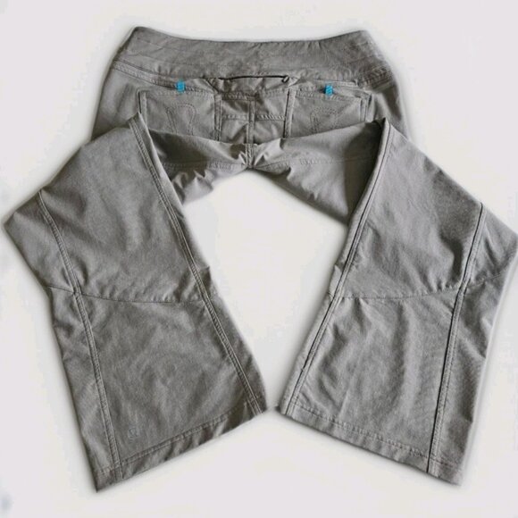 Lululemon Athletica Pants Womens 10 Gray Wide Leg Windbreaker Trail Hiking Y2K - Picture 11 of 16